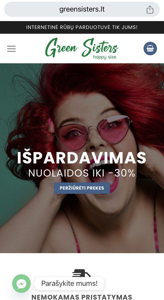 Parduodama elektroninė prekyba drabužiais