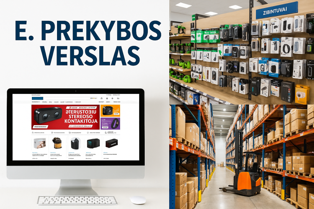 Pelningas e. prekybos verslas su stipriu 10+ metų žinomu prekės ženklu, fiziniais taškais ir  stipria infrastruktūra