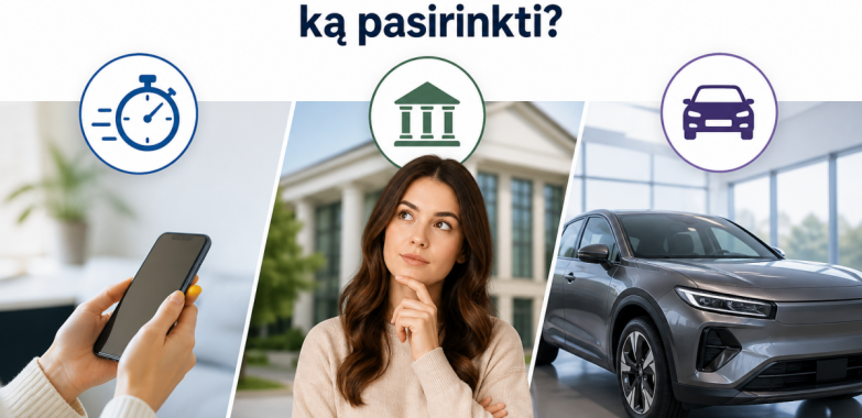 Greitas kreditas, paskola ar lizingas: ką pasirinkti?